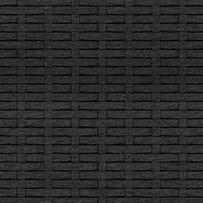 Divani Centrali da Giardino con Cuscini 2pz in Polyrattan Nero | homemem39