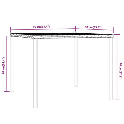 Set da Pranzo da Giardino 2 pz con Cuscini Nero in Polyrattan | homemem39