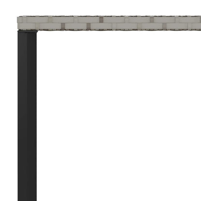 Set da Pranzo da Giardino 2 pz con Cuscini in Polyrattan Grigio - homemem39