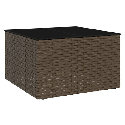 Set Divani da Giardino 2 pz con Cuscini in Polyrattan Marrone - homemem39