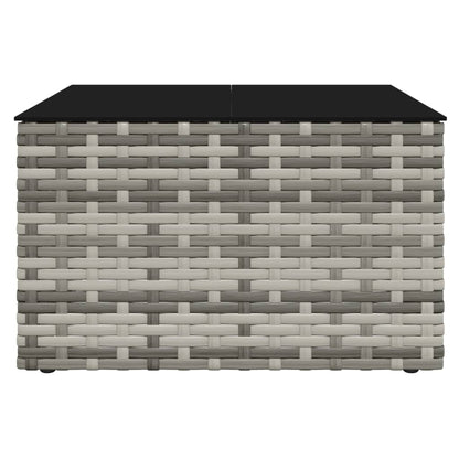Set di Divani da Giardino 2 pz con Cuscini in Polyrattan Grigio