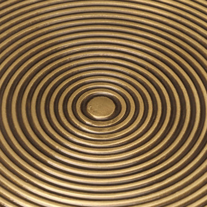 Tavolini da Soggiorno 2 pz Ottone e Nero in Metallo