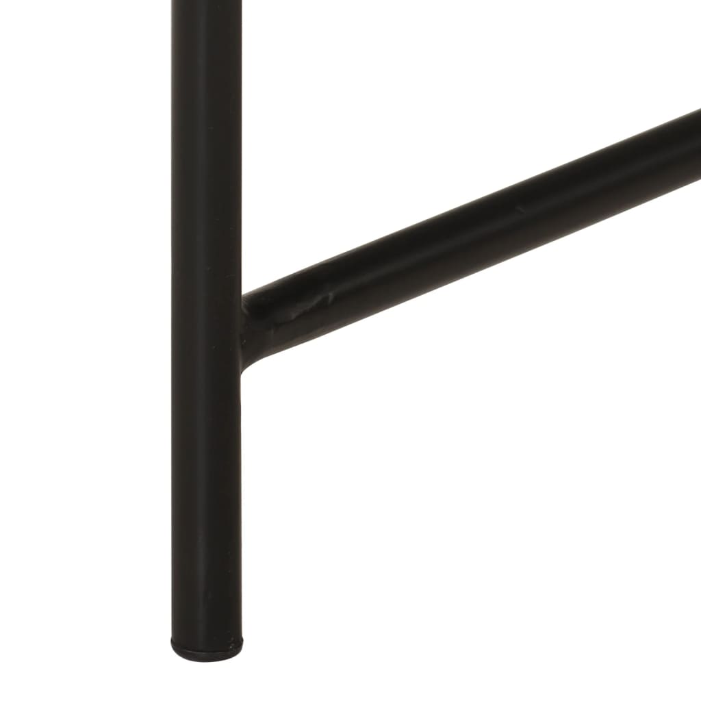 Tavolini da Soggiorno 2 pz Ottone e Nero in Metallo