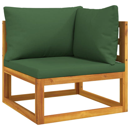 Set Divani da Giardino 2pz con Cuscini Legno Massello di Acacia - homemem39