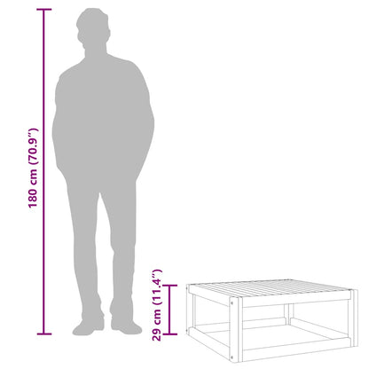 Tavolino da Salotto 68x68x29 cm in Legno Massello di Acacia - homemem39