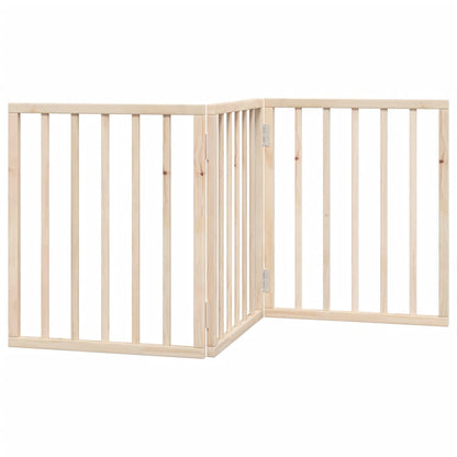 Cancelletto per cani pieghevole a 3 pannelli 150 cm in legno di pioppo | homemem39