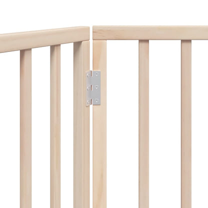 Cancello per Cani Pieghevole 3 Pannelli 150 cm Legno di Pioppo