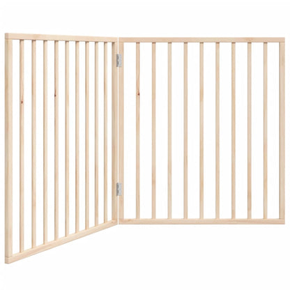 Cancelletto per cani pieghevole 2 pannelli 160 cm in legno di pioppo | homemem39
