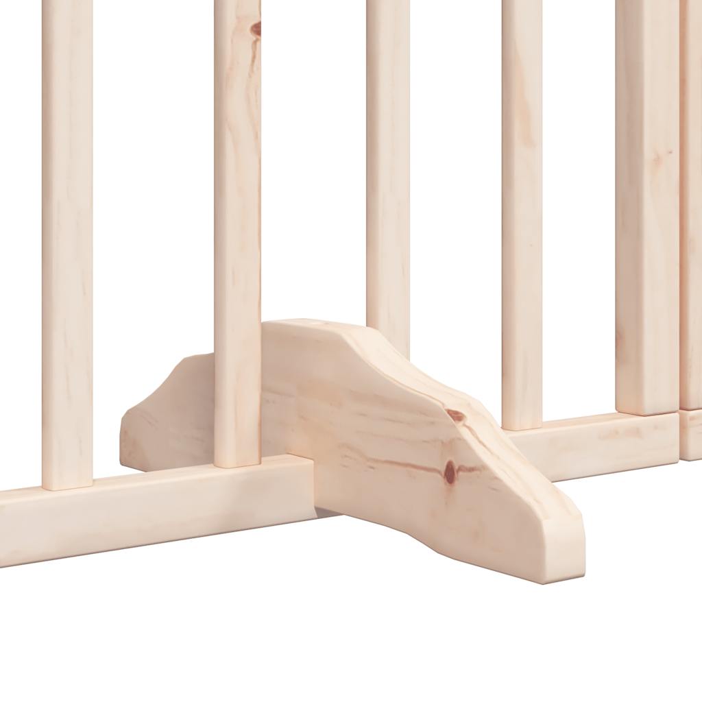 Cancello per Cani Pieghevole 6 Pannelli 300 cm Legno di Pioppo | homemem39