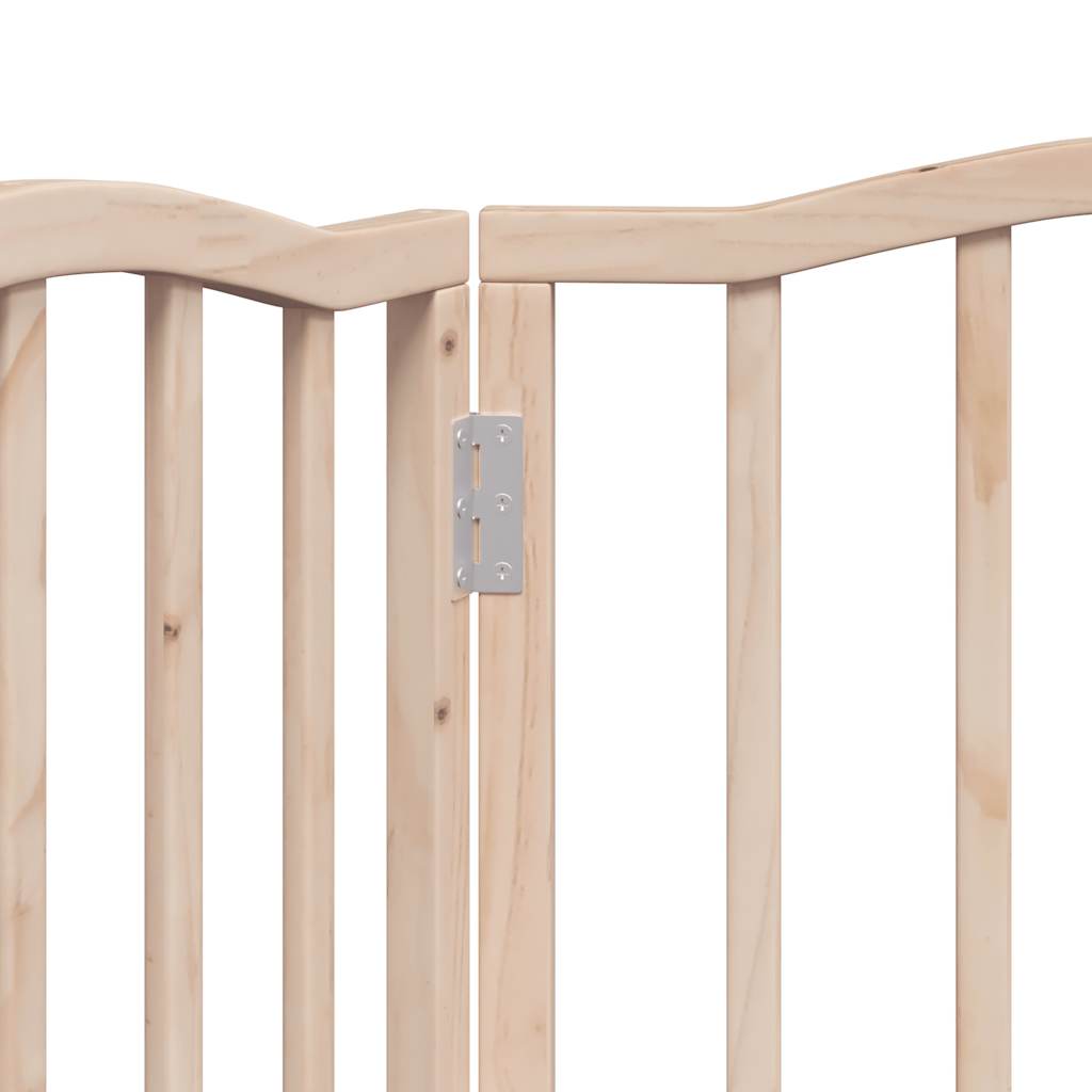 Cancello per Cani Pieghevole 3 Pannelli 150 cm Legno di Pioppo | homemem39