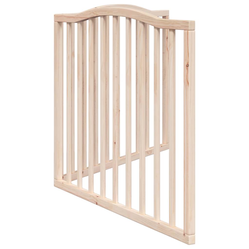 Cancello per Cani Pieghevole 2 Pannelli 160 cm Legno di Pioppo | homemem39