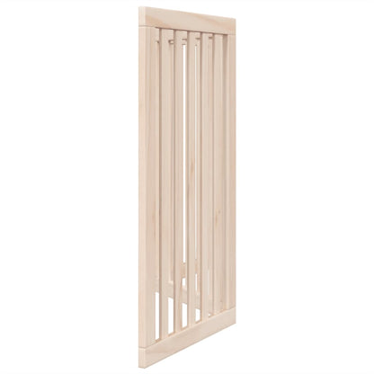 Cancelletto per cani pieghevole a 3 pannelli 150 cm in legno di pioppo