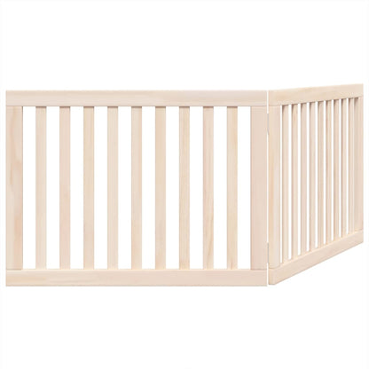 Cancelletto per cani pieghevole 2 pannelli 160 cm in legno di pioppo | homemem39