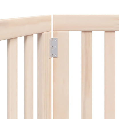 Cancelletto per cani pieghevole 2 pannelli 160 cm in legno di pioppo | homemem39
