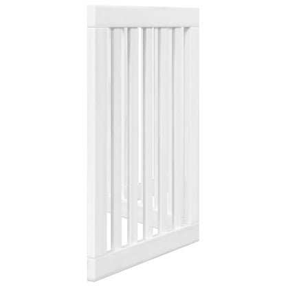 Cancello per Cani Pieghevole 3 Pannelli Bianco 150 cm Pioppo | homemem39