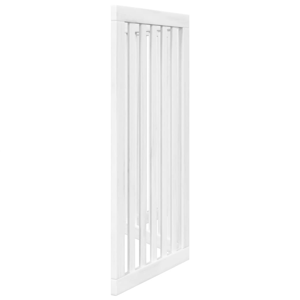 Cancello per Cani Pieghevole 3 Pannelli Bianco 150 cm Pioppo | homemem39
