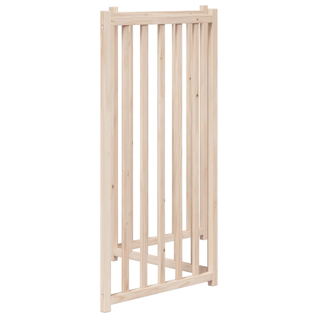 Cancelletto per cani pieghevole a 3 pannelli 150 cm in legno massello di abete | homemem39