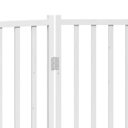 Cancello Cani Pieghevole 3 Pannelli Bianco 150cm Massello Abete | homemem39