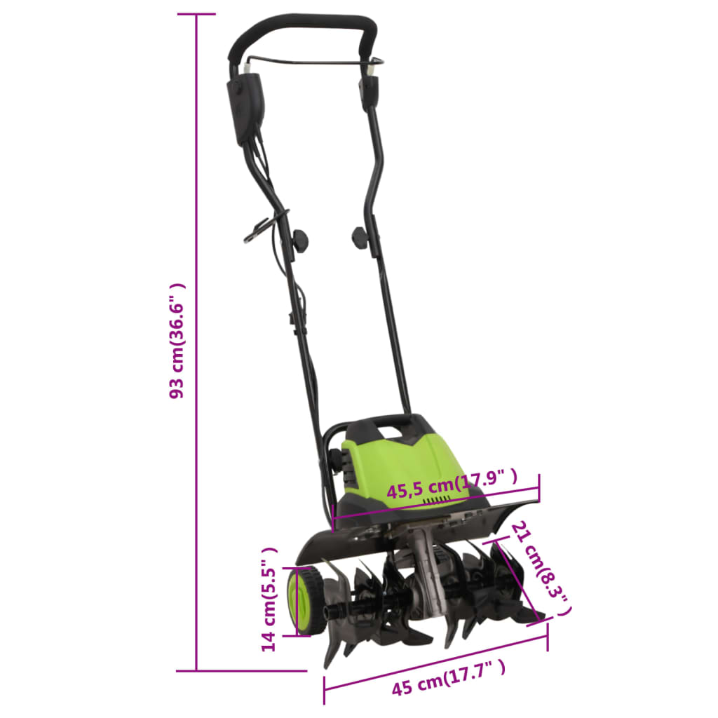 Fresa da Giardino Elettrica con 6 Lame 1500 W | homemem39