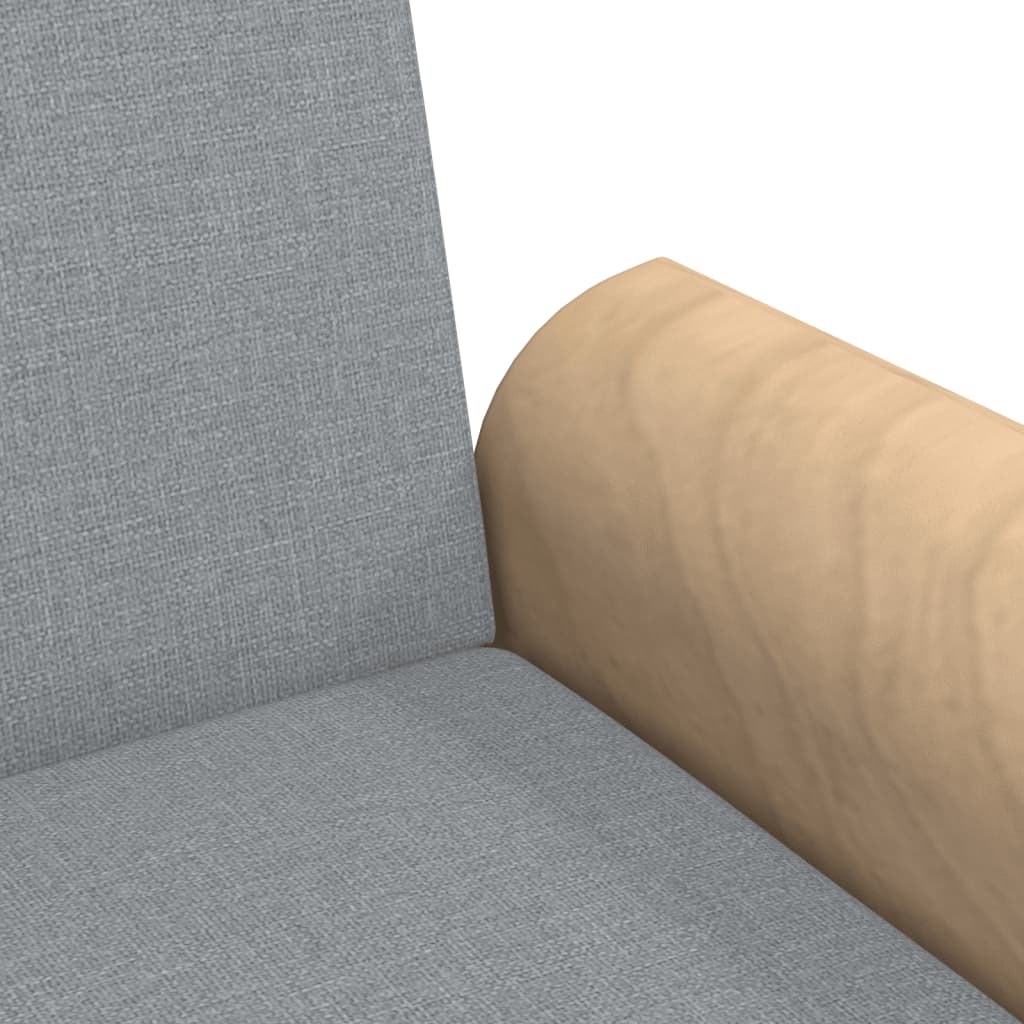 Divano Letto con Braccioli Grigio Chiaro in Tessuto | homemem39