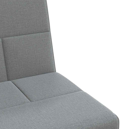 Divano Letto con Portabicchieri in Tessuto Grigio Chiaro | homemem39