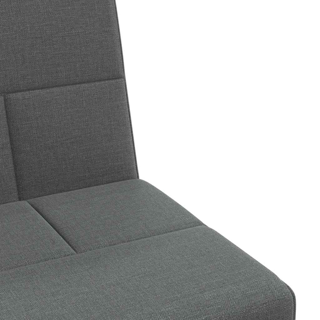 Divano Letto con Portabicchieri in Tessuto Grigio Scuro | homemem39
