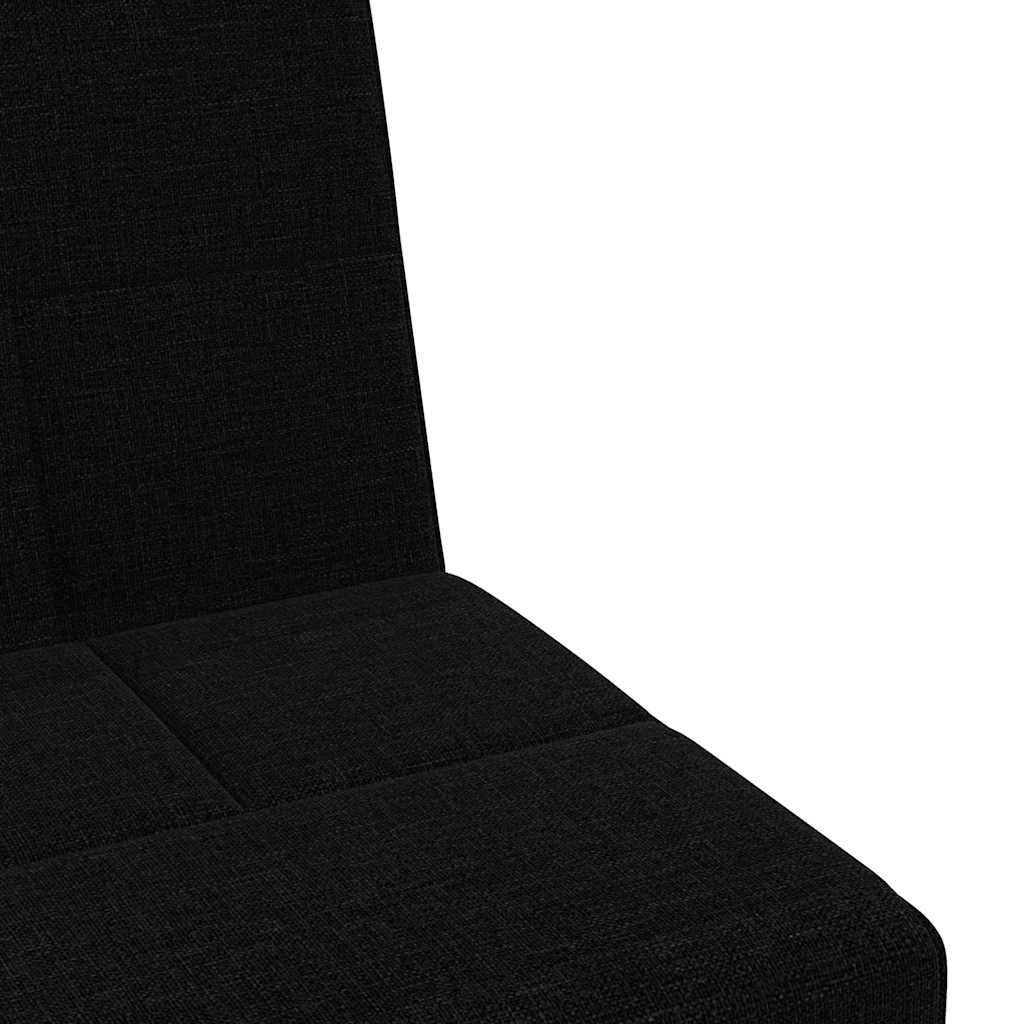 Divano Letto con Portabicchieri in Tessuto Nero | homemem39