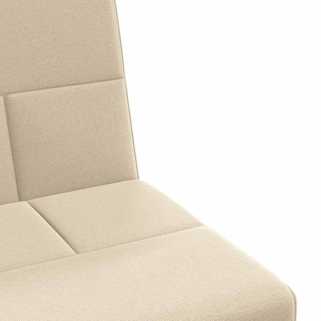 Divano Letto con Portabicchieri in Tessuto Crema | homemem39