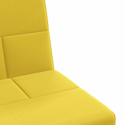 Divano Letto con Portabicchieri in Tessuto Giallo Chiaro | homemem39