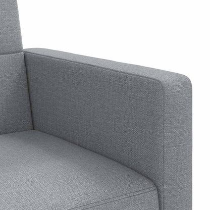 Divano Letto con Cuscini Grigio Chiaro in Tessuto | homemem39