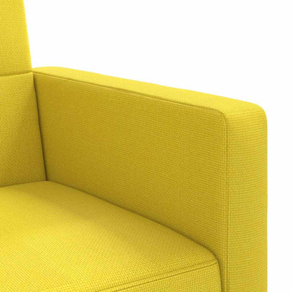 Divano Letto con Cuscini Giallo Chiaro in Tessuto | homemem39