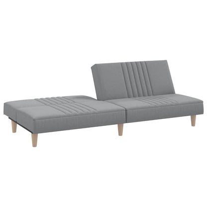 Divano Letto Grigio Chiaro in Tessuto | homemem39