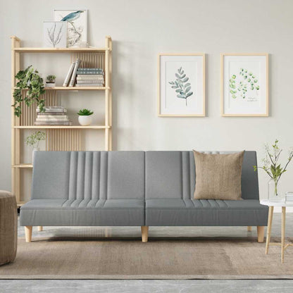 Divano Letto Grigio Chiaro in Tessuto | homemem39