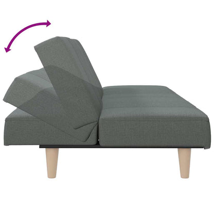 Divano Letto Grigio Scuro in Tessuto | homemem39