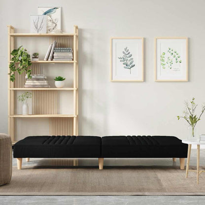 Divano Letto Nero in Tessuto | homemem39