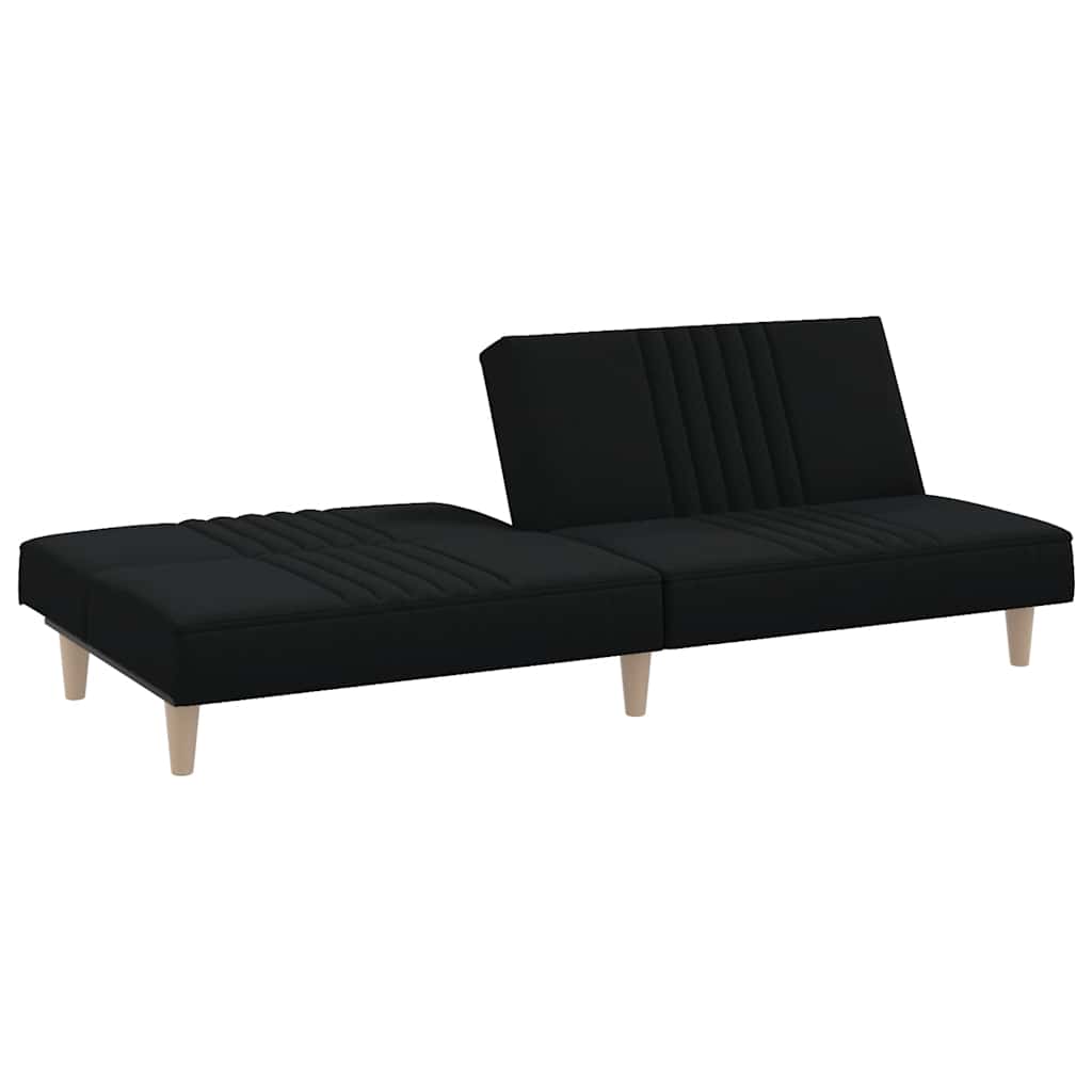 Divano Letto Nero in Tessuto | homemem39
