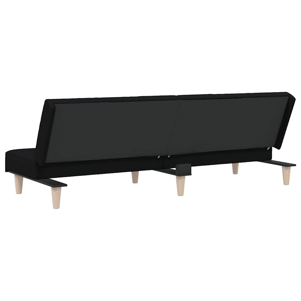 Divano Letto Nero in Tessuto | homemem39