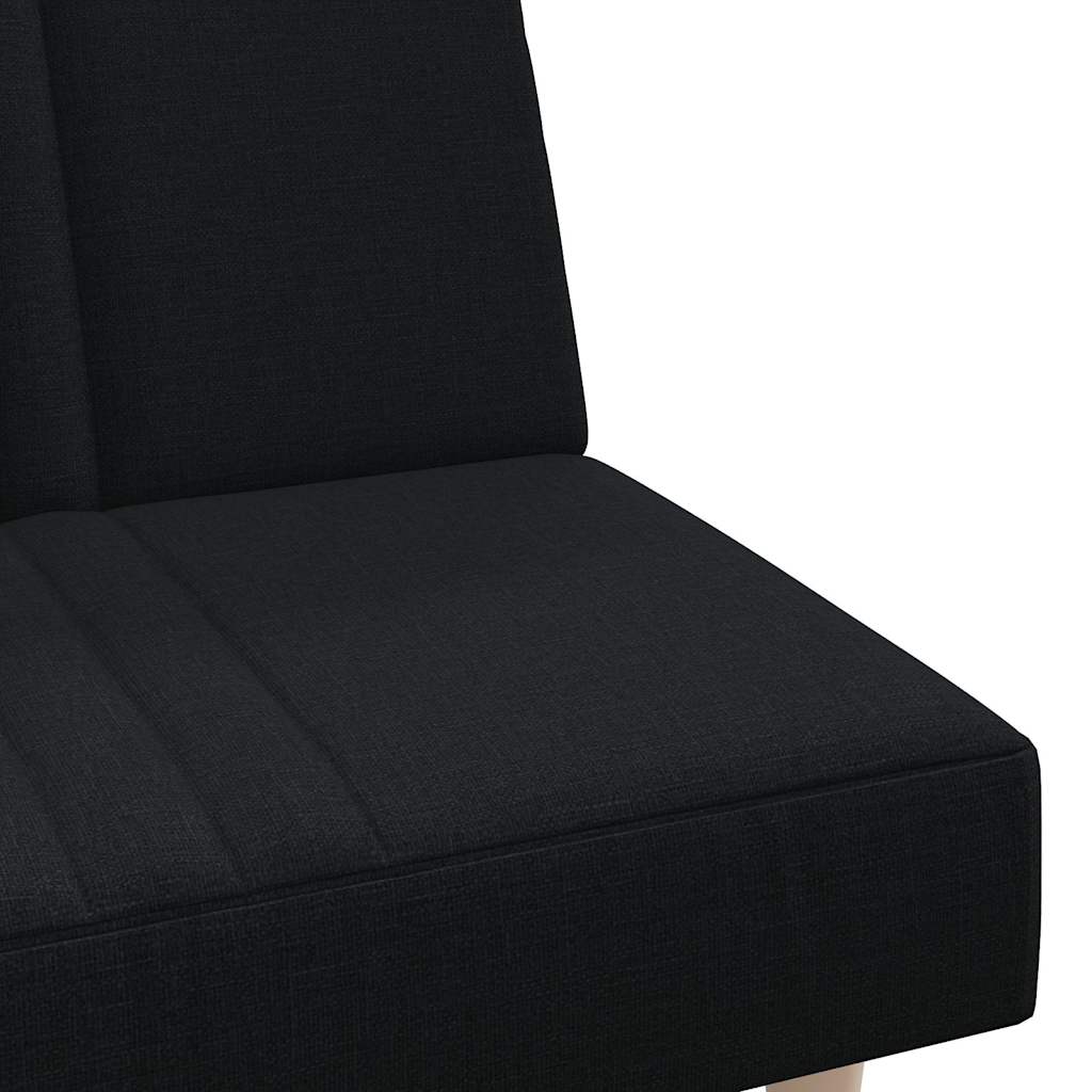 Divano Letto Nero in Tessuto | homemem39