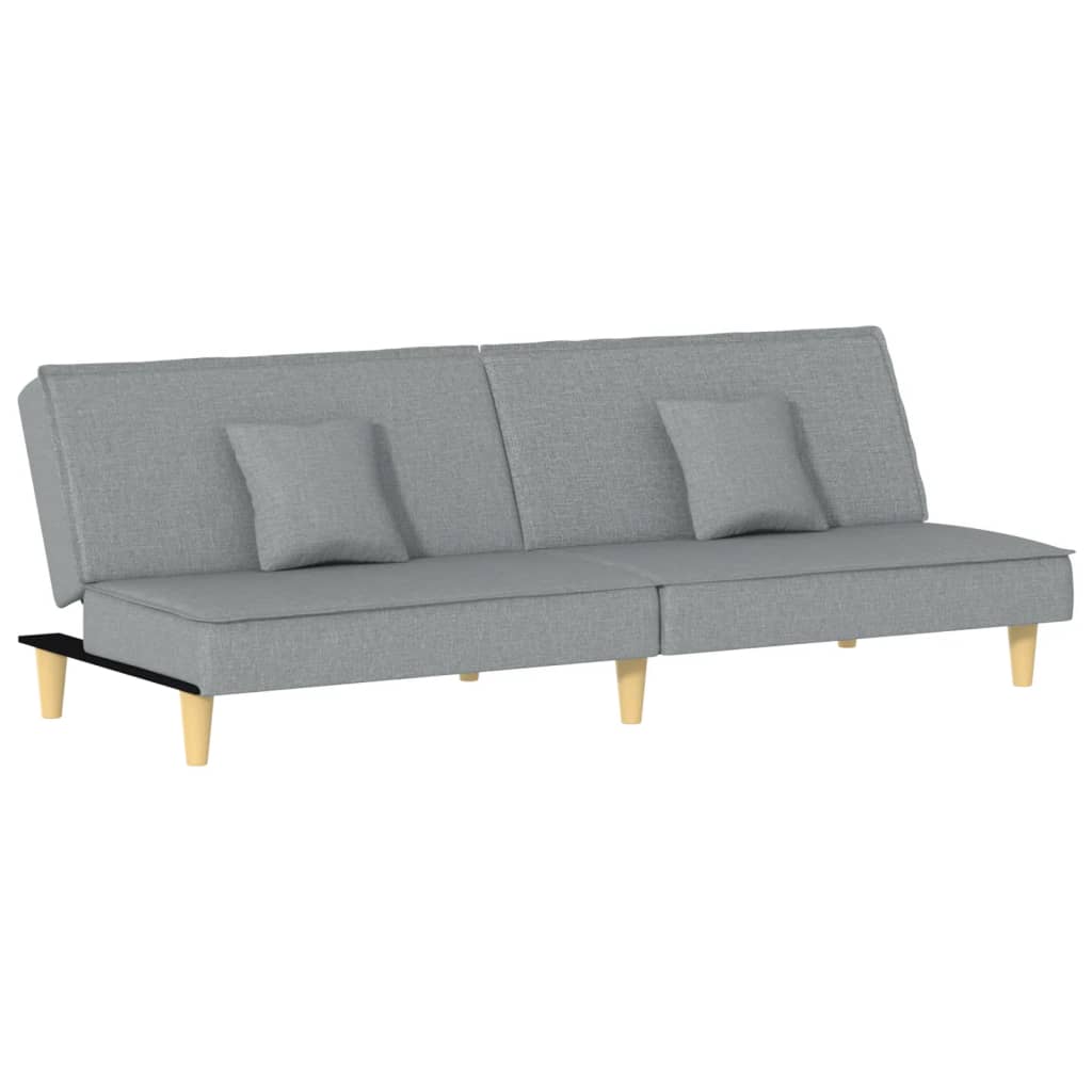 Divano Letto Grigio Chiaro in Tessuto | homemem39