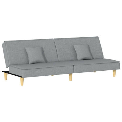Divano Letto Grigio Chiaro in Tessuto | homemem39