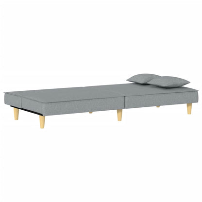 Divano Letto Grigio Chiaro in Tessuto | homemem39