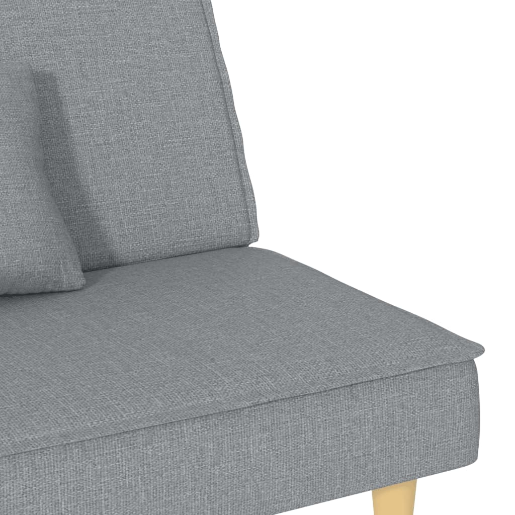 Divano Letto Grigio Chiaro in Tessuto | homemem39