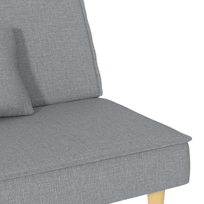 Divano Letto Grigio Chiaro in Tessuto | homemem39