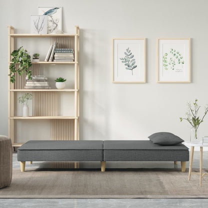 Divano Letto Grigio Scuro in Tessuto | homemem39