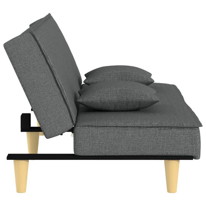 Divano Letto Grigio Scuro in Tessuto | homemem39