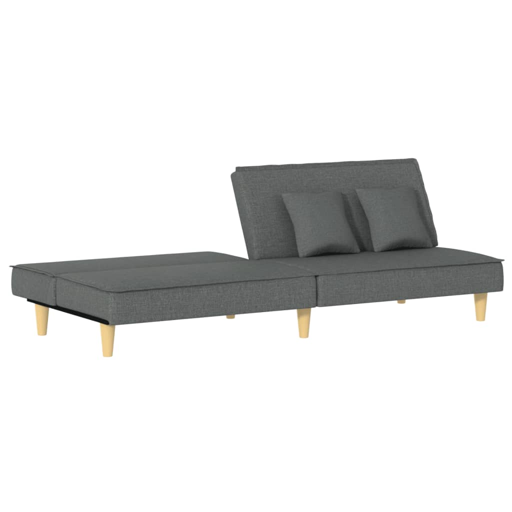 Divano Letto Grigio Scuro in Tessuto | homemem39