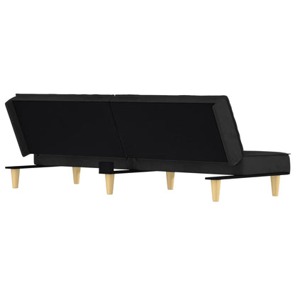 Divano Letto Nero in Tessuto | homemem39