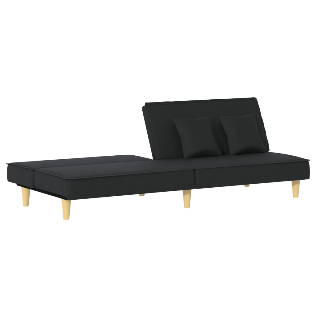 Divano Letto Nero in Tessuto | homemem39