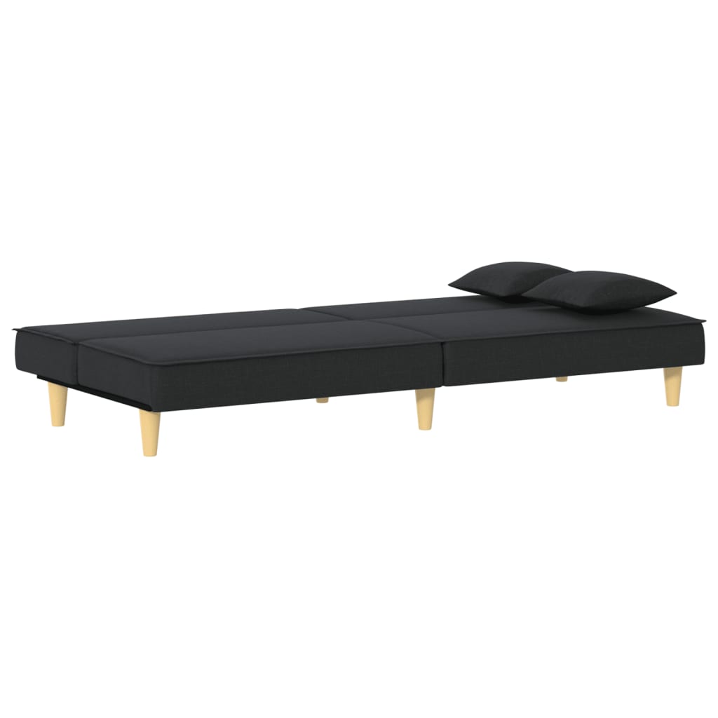 Divano Letto Nero in Tessuto | homemem39
