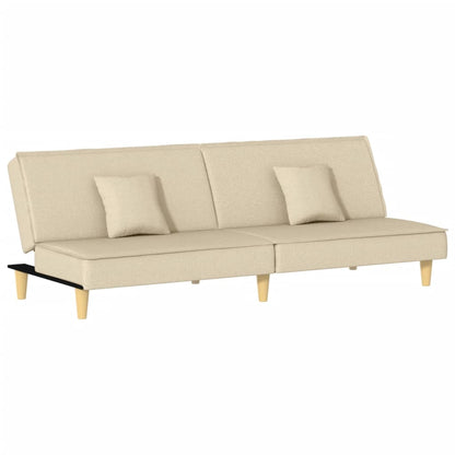 Divano Letto Crema in Tessuto | homemem39